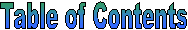 Table of Contents